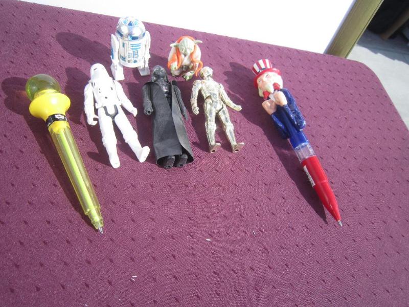 star wars figures etc...