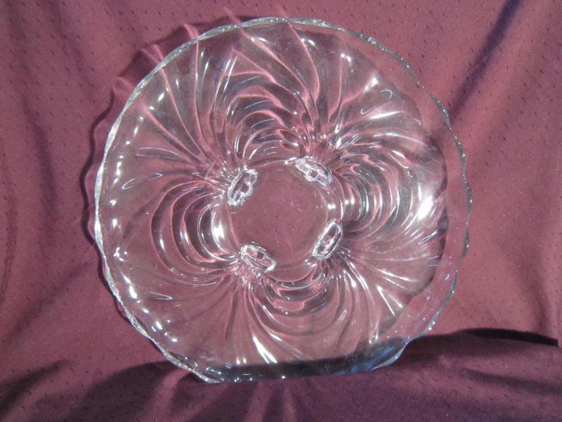 Caprice Glass Platter-  14&quot...