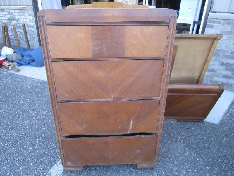 Waterfall 4 drawer highboy 1920-193...