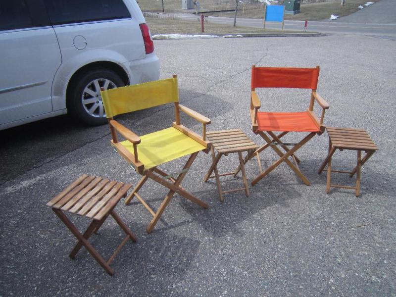 2 Directors&nbsp Folding Chairs 3 ...