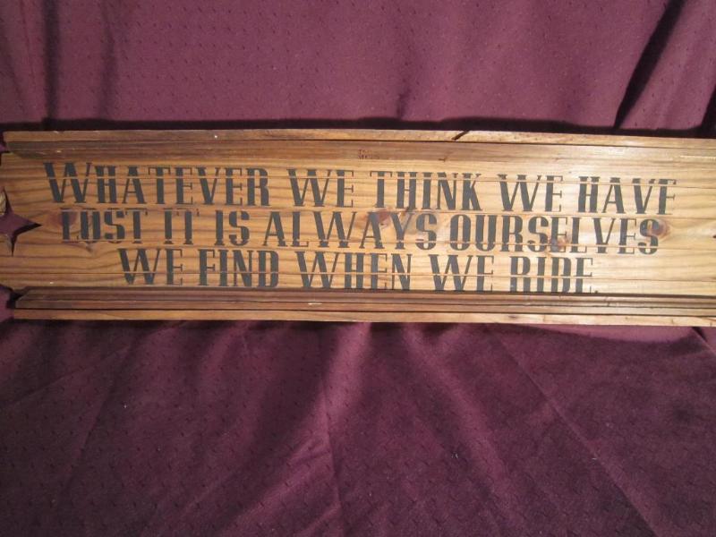 NEW Wood Sign with saying 32 x 7  ...