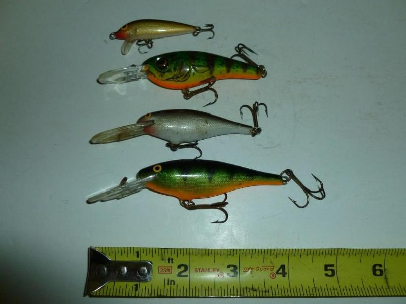 lot 100 image: Lot of three&nbspRapala and a Cord...