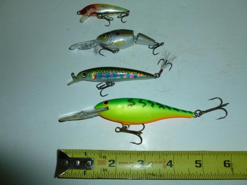 lot 104 image: Lot of four Rapala&nbspfishing cra...