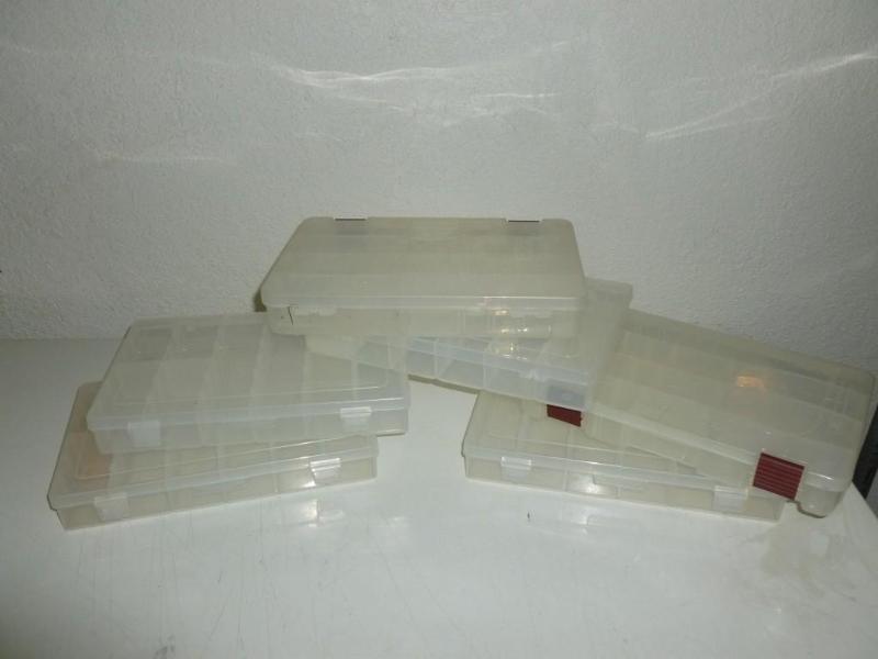 lot 108 image: Lot of six plastic fishing bait org...