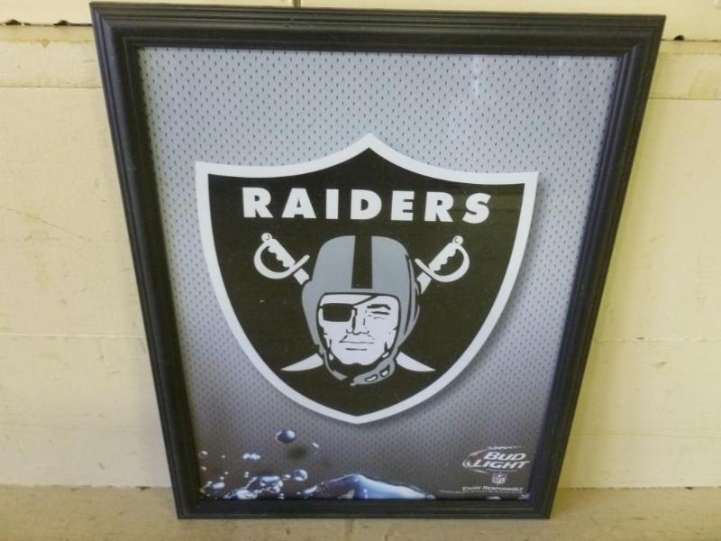 lot 112 image: Collectible Bud Light - NFL framed ...