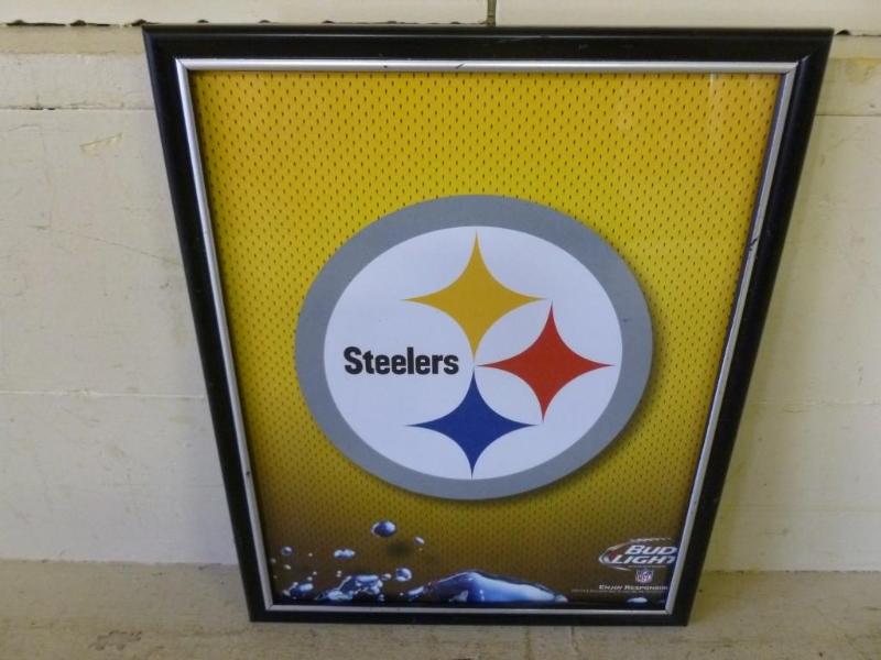 lot 118 image: Collectible Bud Light - NFL framed ...