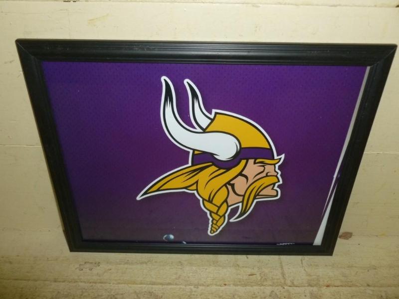 lot 120 image: Collectible Bud Light - NFL framed ...