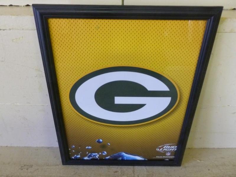lot 123 image: Collectible Bud Light - NFL framed ...