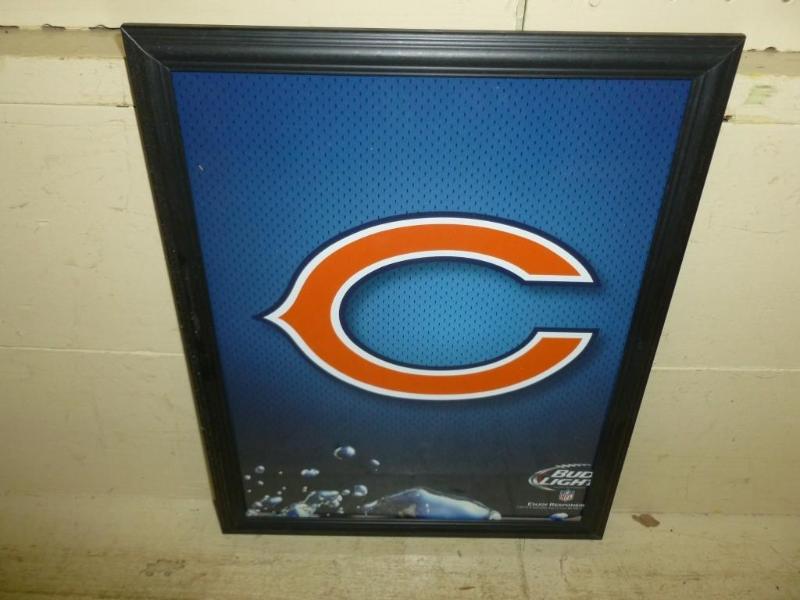 lot 125 image: Collectible Bud Light - NFL framed ...