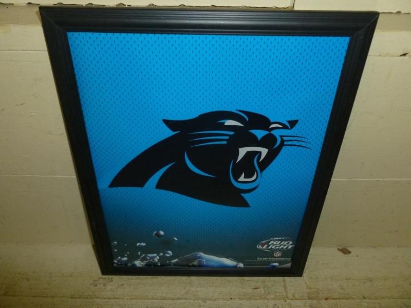 lot 127 image: Collectible Bud Light - NFL framed ...