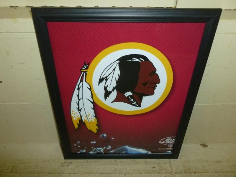 lot 131 image: Collectible Bud Light - NFL framed ...