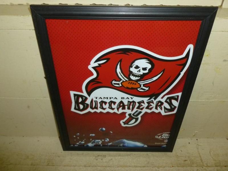 lot 132 image: Collectible Bud Light - NFL framed ...