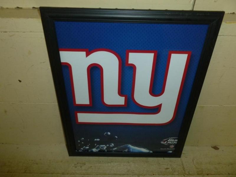 lot 134 image: Collectible Bud Light - NFL framed ...