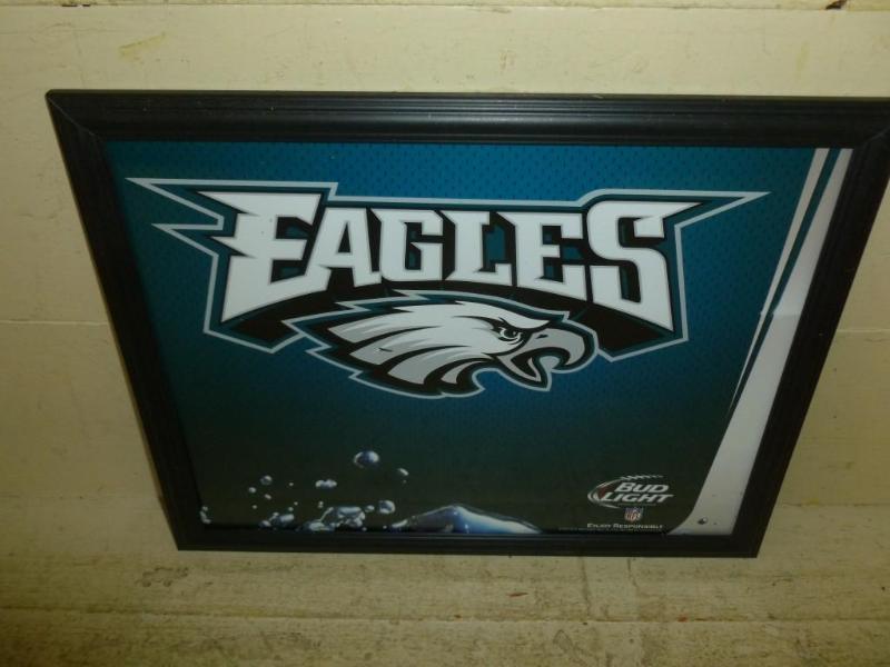 lot 135 image: Collectible Bud Light - NFL framed ...