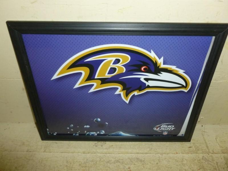lot 137 image: Collectible Bud Light - NFL framed ...