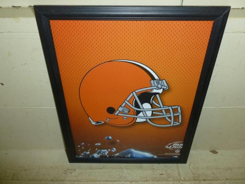 lot 138 image: Collectible Bud Light - NFL framed ...
