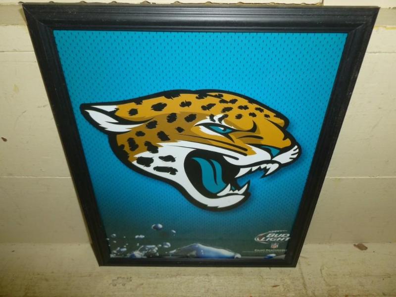 lot 139 image: Collectible Bud Light - NFL framed ...