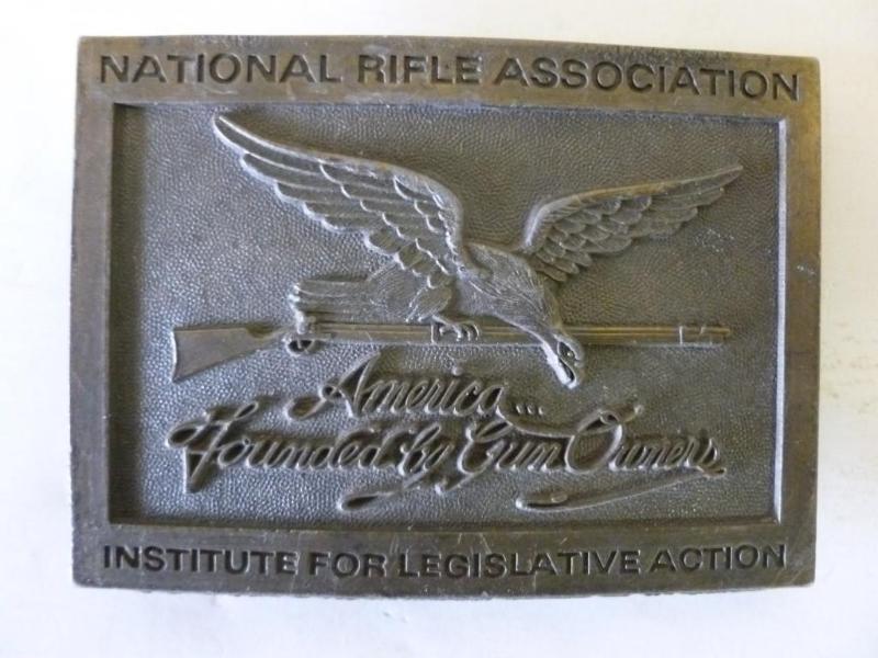 lot 53 image: National Rifle Association brass be...