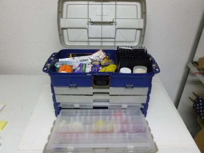 lot 88 image: Large Plano tackle box loaded up wi...
