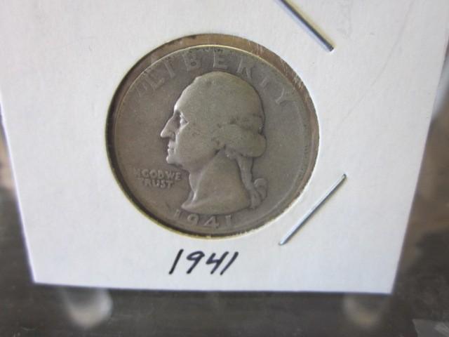 1941 silver Washington Quarter....