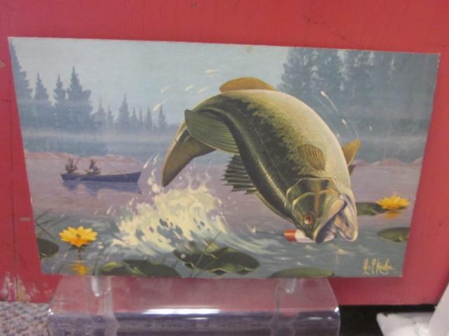 Rare Les Kouba print on board, 8.25...