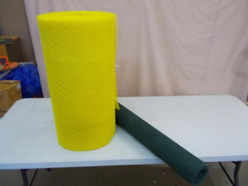 2 rolls of plastic lath.&nbsp 1 pa...