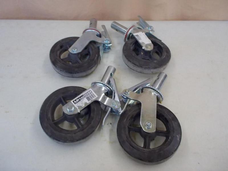 4 new, 8&quot scaffold casters, th...
