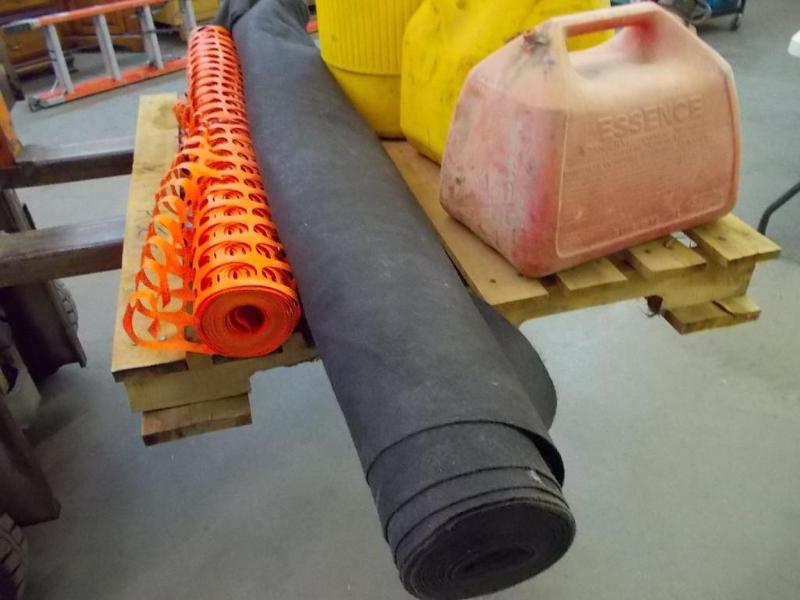 A pallet of misc supplies a partia...