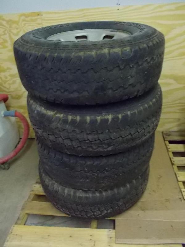 Set of 4 tires &amp wheels for a 3...
