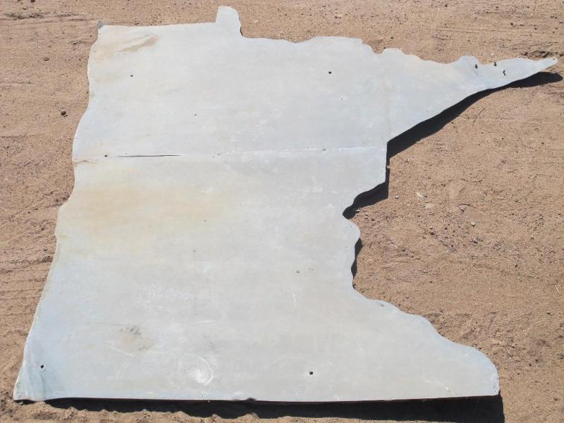 lot 41 image: Large Galvanized steel Minnesota si...