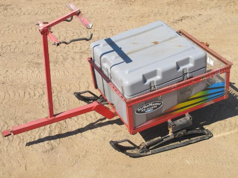lot 54 image: Custom sled with plexi-glass sides,...
