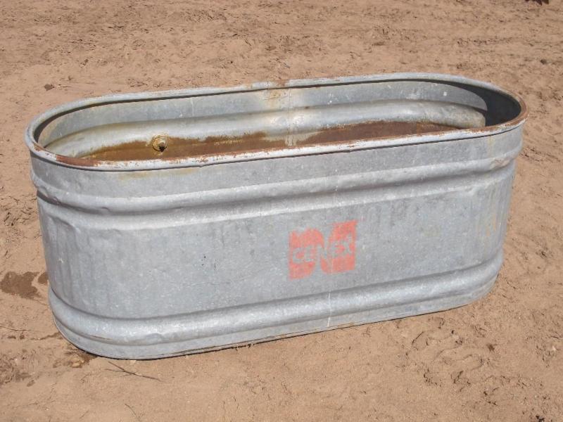 lot 56 image: Cenex galvanized steel stock tank, ...
