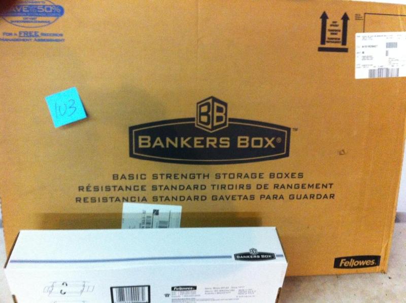 12 bankers boxes 2 x 9 12&quot. ...