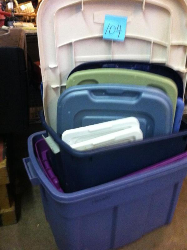 3 bins and 9 lids.dont necessarily...