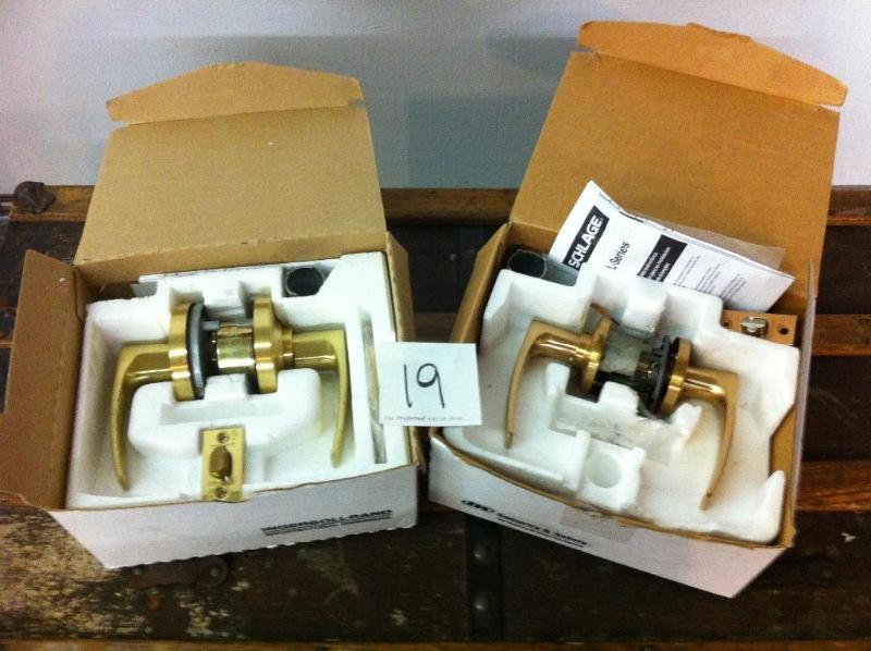2 Schlage heavy duty lever door set...