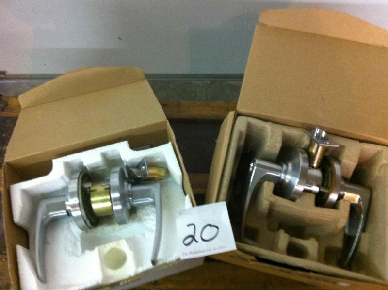 2 Schlage heavy duty lever door set...