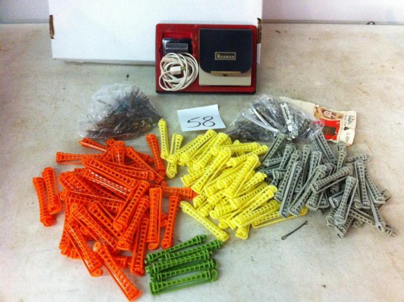 Retro permanent wave rods....