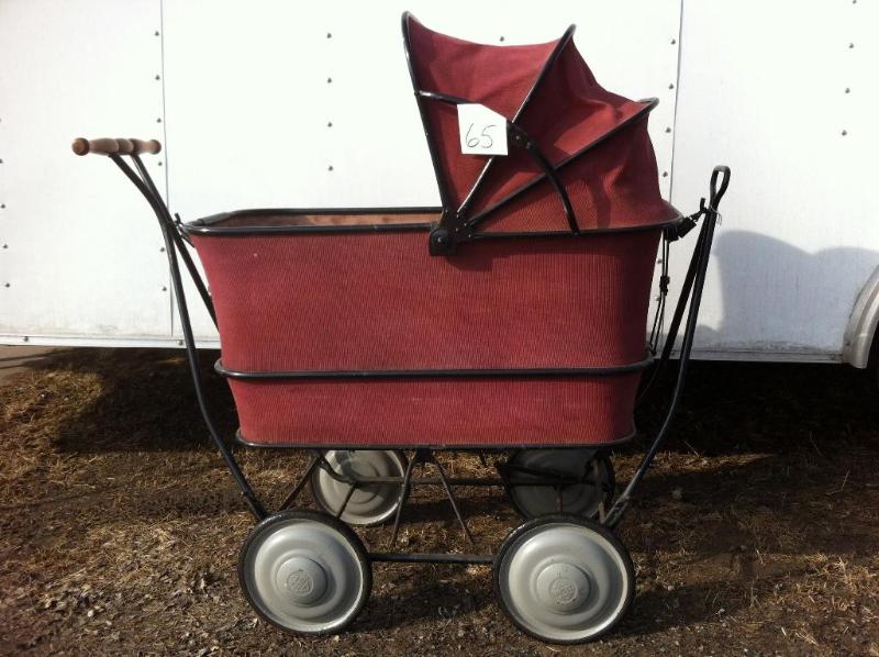 Antique baby stroller. Very sturdy....