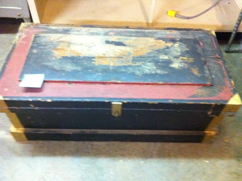 Handmade tool trunk. Very sturdy....