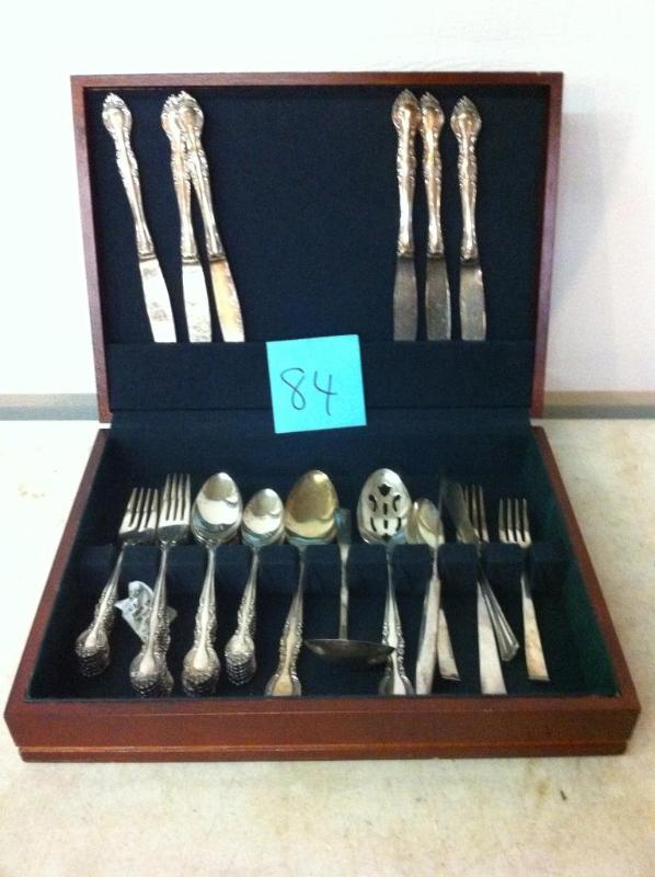 Set of 6 stainless silverware with ...