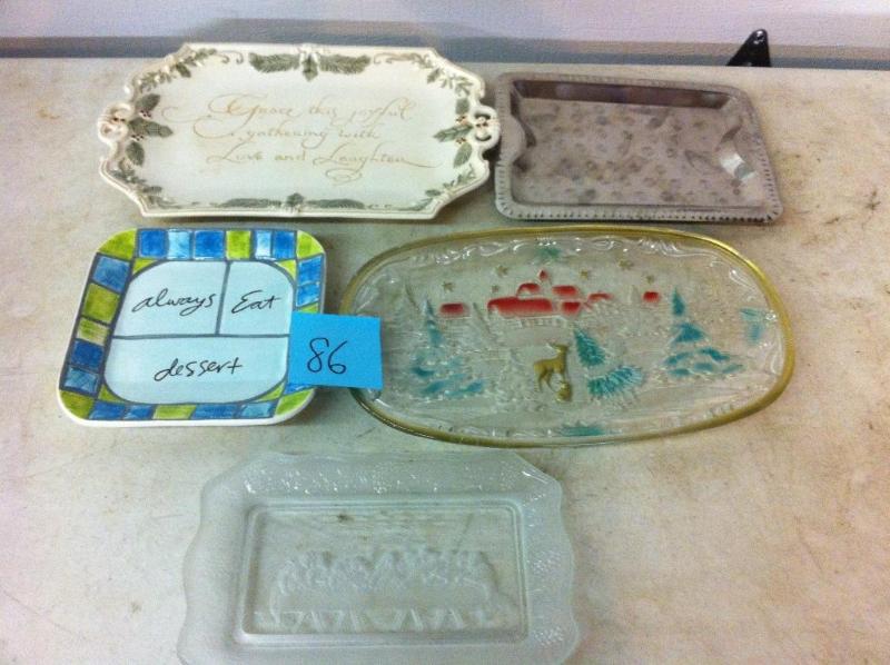 Serving platters as shown....