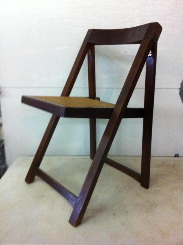 Prairie style folding chairs with c...