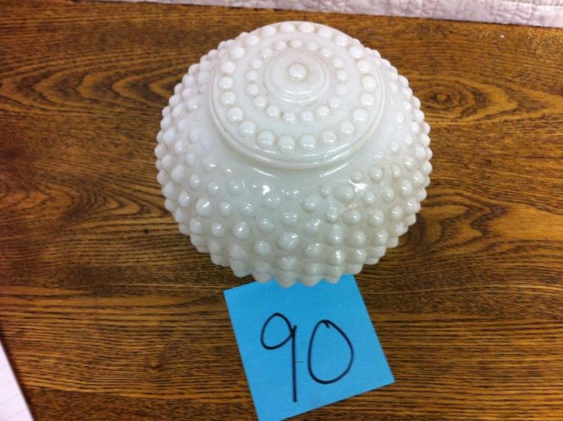 Bath fixture globe - Hobnail...