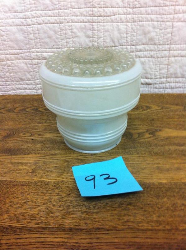 Bath fixture globe - hobnail patter...