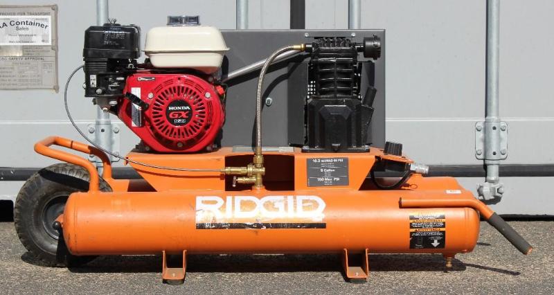 lot 10 image: RIDGID Wheelbarrow Portable Air Co...