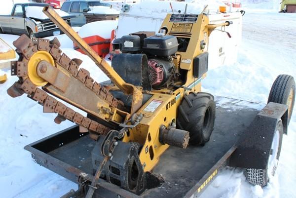 lot 9 image: Vermeer RT 100 Trencher Honda 13 H...