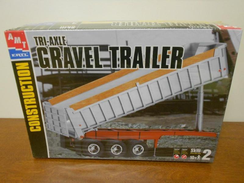 Tri-Axle Gravel Trailer fully assem...
