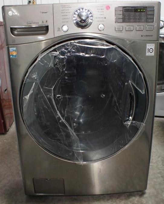 lot 12 image: New LG Washer Model # (WM3470HVA) M...