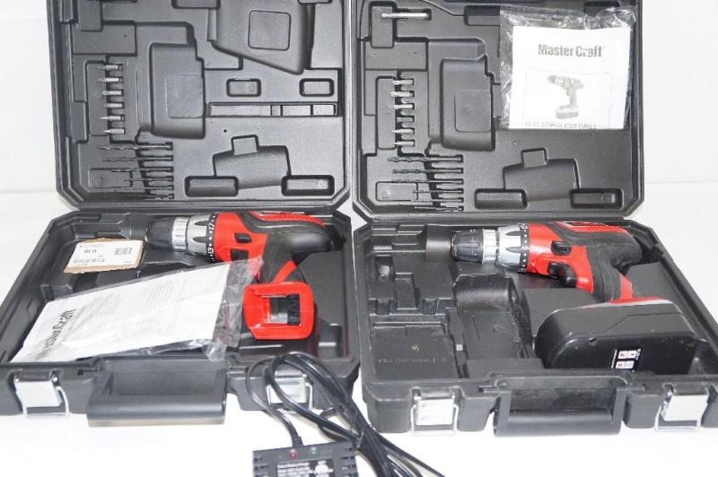 lot 42 image: Two Mastercraft drills with case. O...