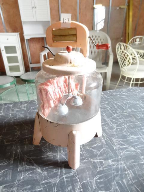 lot 107 image: Vintage toy wringer washer. C.G. wo...